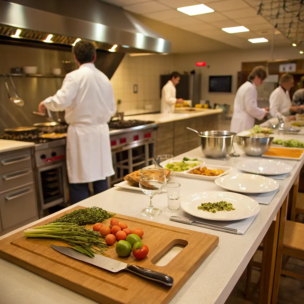 French cuisine class setup